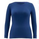 Fruit of the Loom  Women's Long Underwear Waffle Crew Neck Thermal shirt blue med Photo 4