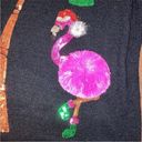 It’s Our Time Ugly Christmas Sweater  Acrylic 3D Flamingo Unique Pom Pom Size Med Photo 3