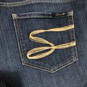 Seven7  medium‎ wash jeans flare style women’s size 14 Photo 5