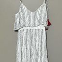 As You Wish As U Wish boho embroidered white gray red tassel tiered mini dress Photo 4