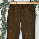 We The Free  | women dark green dyed distressed  straight leg Photo 5