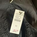 Talbots NWT RSVP By  Crepe and Lace Shift  Black Bell Sleeve Dress Photo 4
