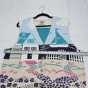 Northern Reflections  Womens Size L Nautical Costal Grandma Cotton Sweater Vest Photo 8