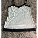 Fashion Bug cream Tanktop trimmed in lace size large Photo 1