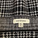 Max Studio Houndstooth Flared Knit Sweater Skirt Black & White Photo 1