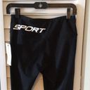 DKNY  Sport BLACK LEGGINGS SMALL Capri Photo 2