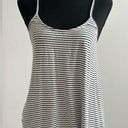 Full Tilt Essentials by  Racerback Striped Black & White Top Photo 0