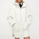 ZARA NEW  Ecru White Oversized Fleece Coat Jacket Photo 0