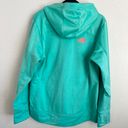 The North Face Hoodie Women's Full Length Zip Jacket Green  and Orange X Large Photo 5