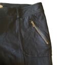 Cache  Womens 10 Vintage Black Cropped Mid Rise Zipper Detail Slacks Pants Photo 2