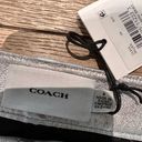 Coach Metallic Silver Leather Mini Skirt Photo 5