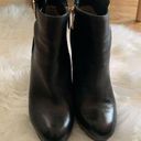 Michael Kors  black suede and leather booties 4 inch heel size 7 1/2 Photo 0