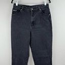 Riders By Lee  Straight Leg High Rise Black Denim Mom Jeans Size 12L 30" Waist Photo 1