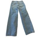 Elizabeth and James  distressed high rise crop wide leg boyfriend jeans Size 6/28 Photo 1