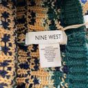 Nine West  Fair Isle Green Shimmery Infinity Knit Scarf New Photo 3