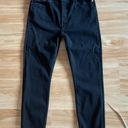 RE/DONE High-Rise Ankle Crop Comfort Stretch Jeans - Sz 32 - Black Photo 0