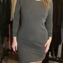 James Perse Standard  Gray Raglan Sweatshirt Dress Photo 1