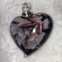 Glass Blown heart shaped pendant Photo 1