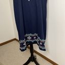 Style & Co  size 3X moroccan blue embroidered dress or cover up Photo 3