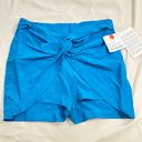 La Perla NWT  100% silk blue twisted shorts/beach cover/italy40 Photo 1