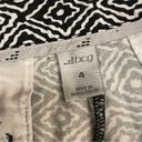 Bcg  Chino shorts Womens Size 4 black and white print geometric modern Photo 6