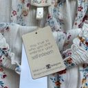 NWT Selfie White Floral Ruched Cottagecore Prarie Peasant Festival Crop Top S Photo 8