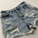 Ban Jara  Women's Size 3/25 Denim Jean Shorts Distressed Raw Hem Light Wash Photo 1