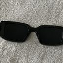 Amazon Black Trendy Rectangle Geometric Designer Sunglasses Photo 2