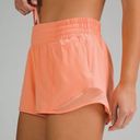 Lululemon  Hotty Hot High Rise Gym Shorts Sunny Coral 12 NWT Photo 1