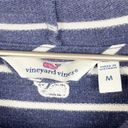 Vineyard Vines  Relaxed Hoodie Shep Shirt Deep Bay Heather Blue Stripe Medium Photo 5