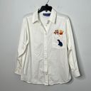 Disney  Winnie the Pooh White Cotton Button Down Photo 0