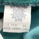 L.L.Bean  Vintage Corduroy Midi Skirt A-Line High Waist in Teal Green, Medium Photo 13