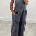 Boutique Wide Leg Overall Gray Size M Photo 0