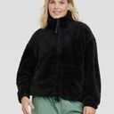 All In Motion Women's High Pile Fleece 1/2 Zip Pull Over -  Black Photo 1