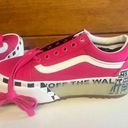 Vans  Old Skool Stacked Logo Platform Shoes Pink White Sz 6 Womans NWT Photo 4