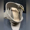 American Eagle Gray Strap Buckle Open Back Bootie Size 10 - 3.5” Heel Photo 4