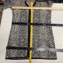 Isaac Mizrahi LIVE Sweater Dress Black & White size small Leopard print Photo 5