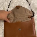 J.Crew  100% Leather Purse /Clutch tan/ brown color excellent condition Photo 1