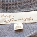 Vintage Havana  Gray Plaid Drawstring Sweater Small Photo 4