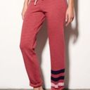 Sundry Stripe Classic Basic Jogger Sweatpants in Ruby Photo 1