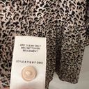 Rebecca Taylor  Leopard Print Silk Caramel Combo Drop Waist Dress | Size 10 Photo 9