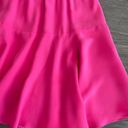 Amanda Uprichard Hot Pink  Silk Ruffle Mini Dress Photo 4