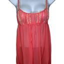 Victoria's Secret Victoria’s Secret Lightweight Sheer BabyDoll Chemise Nightie Coral Cream Medium  Photo 0