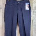 Riders By Lee  Size 8 (M) Dark Blue Denim Slender Stretch Capri 5 Pockets Photo 2