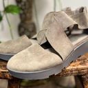 Eileen Fisher Buoy Suede Crisscross Wedge Platform Sandals size 6.5 Photo 0