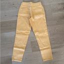 Topshop  - Moto Mom Jeans in Yellow Orange Photo 4