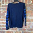 DKNY  Women's Blue/Navy Striped Crew Neck Pullover Sweater - Size appx M/L P Photo 1