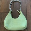 Forever 21 Mint Green Chain Handle Faux Crock Mini Bag by  Photo 0