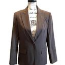 Talbots  Blazer Jacket Brown Size 8 Petite Stretch workwear business Wool Blend Photo 0