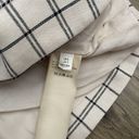 Anthropologie NEW  Size Small Tasha Windowpane Double-Breasted Blazer Ivory Black Photo 11